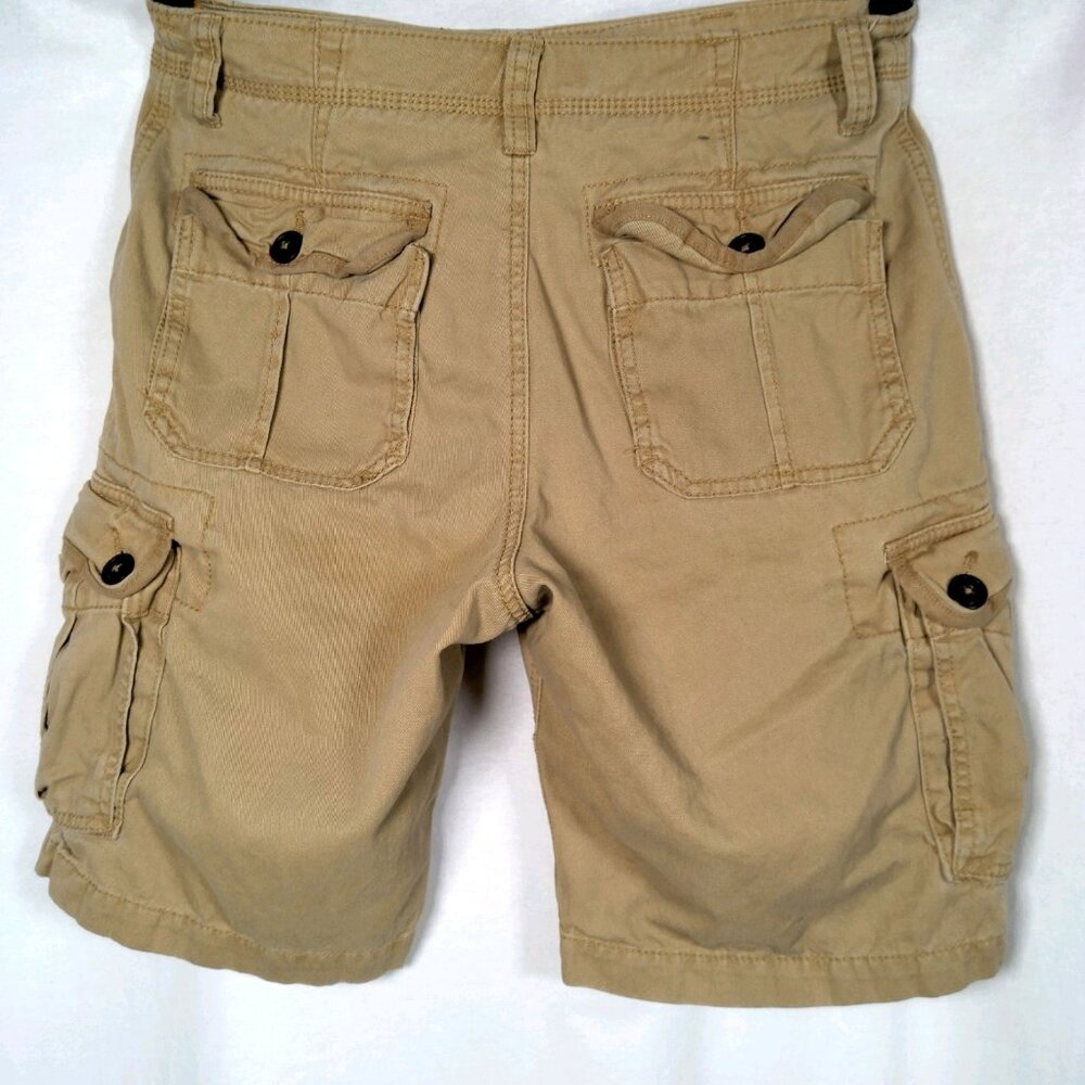 Aeropostale Cargo Shorts Men Size 30 Brown Cotton Classic - Picture 2 of 14